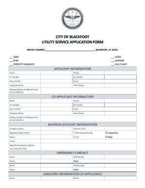 Start Utility Service Application .